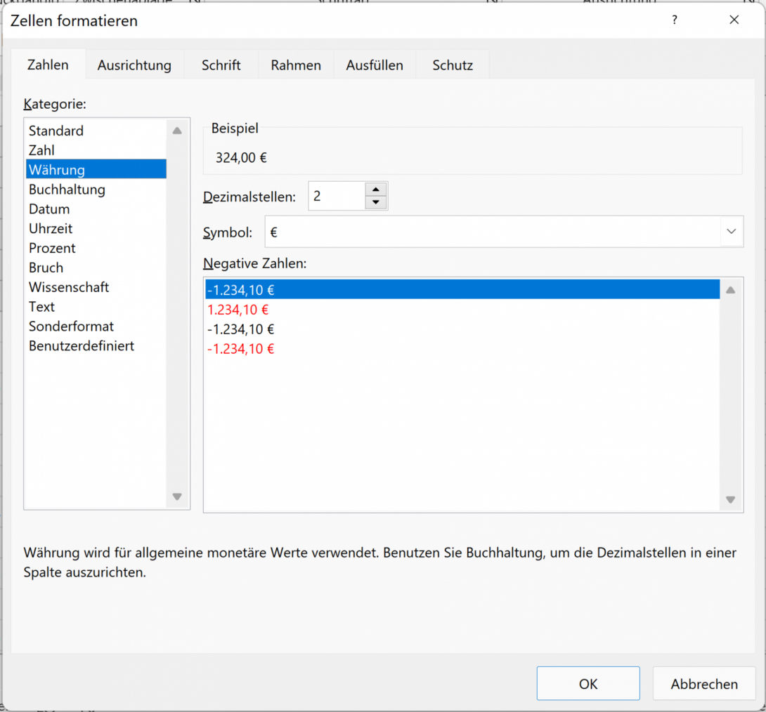 Excel Formatierung löschen in Schritten