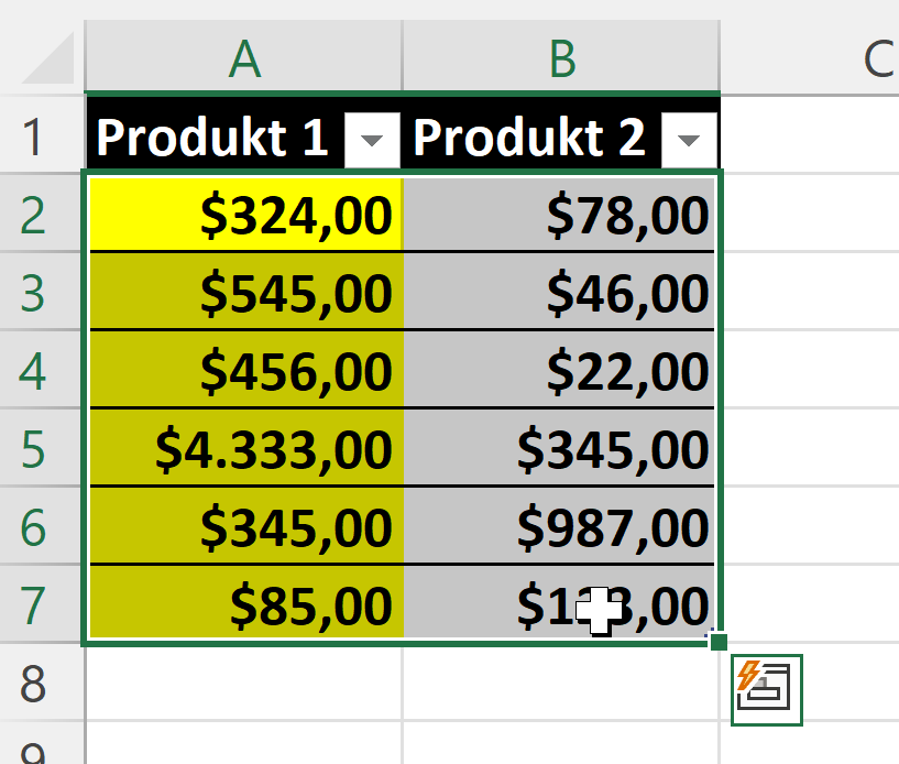 Excel Formatierung löschen in Schritten