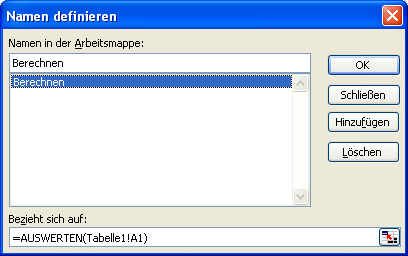 Excel-Formeln in anderer Zelle ausrechnen Excel-Formeln in anderer Zelle ausrechnen