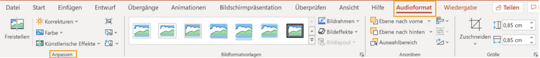 PowerPoint Audioformat anpassen