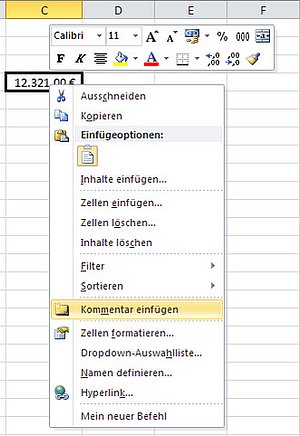 Kommentare zu Excel-Zellen schnell anlegen - computerwissen.de