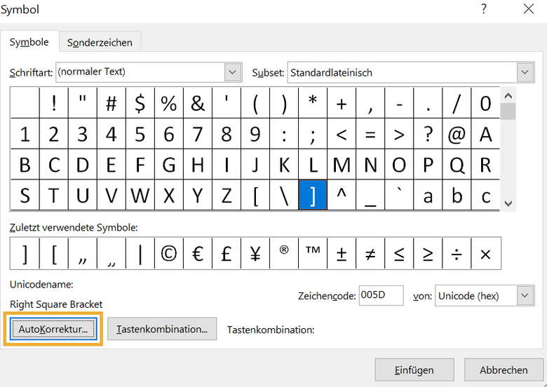 So können Sie Sonderzeichen in Word einfügen