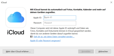 iCloud anmelden