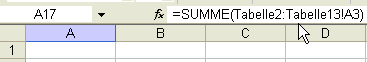 Summen über mehrere Excel-Tabellenblätter bilden ...