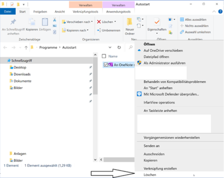 autostart outlook windows 10