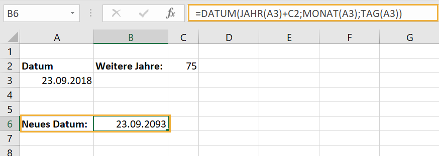 Excel-Formeln für Datum- und Uhrzeitangaben ...