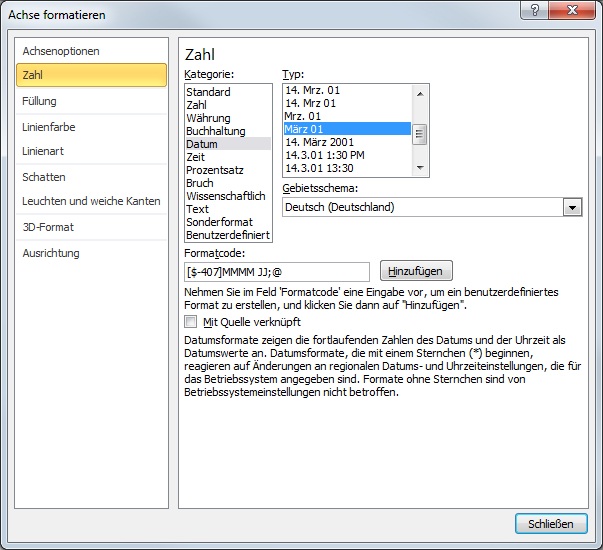 Beschriftung Einer Excel Diagrammachse Andern Und Zahlenformat Anpassen Computerwissen De