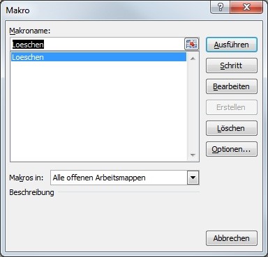 Datei per makro in Excel löschen Datei per makro in Excel löschen