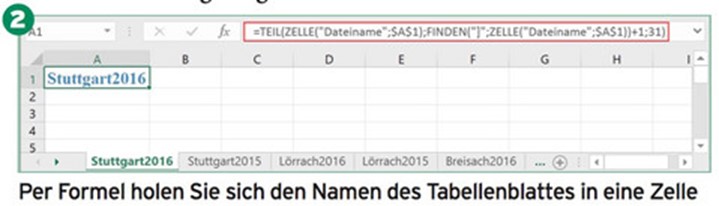 In Excel Tabellenblattnamen Als Uberschriften Einfugen Computerwissen De